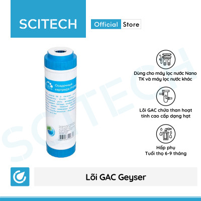 Bộ lõi số 1,2 máy lọc nước Nano Geyser TK by Scitech (Lõi CTO/Cation-GAC) - Hàng chính hãng