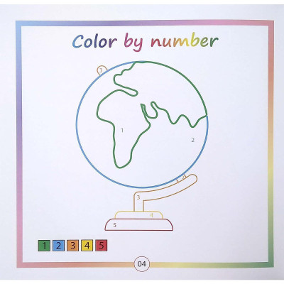 Sách - Color By Number - Tô Màu Theo Số - Tập 3 - Chính Thông Book