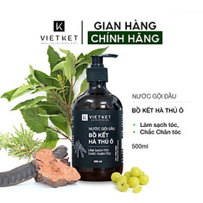 Nước gội đầu Bồ Kết Hà Thủ Ô VIETKET 500ml - Làm sạch tóc, chắc chân tóc