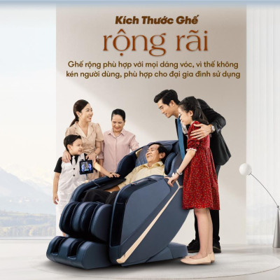 Ghế Massage ELIP O4 - Công nghệ 6E Elysium, Con Lăn Đôi Massage Bắp Chân, Massage Cổ Vai Gáy Chuyên Sâu