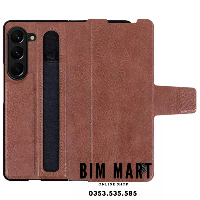 Bao da dành cho Samsung  Z Fold5/ Z Fold 6/ Z Fold7 Nillkin Aoge Leather Cover - Hàng Chính Hãng (Tặng 2 túi PVC đựng thẻ ATM)