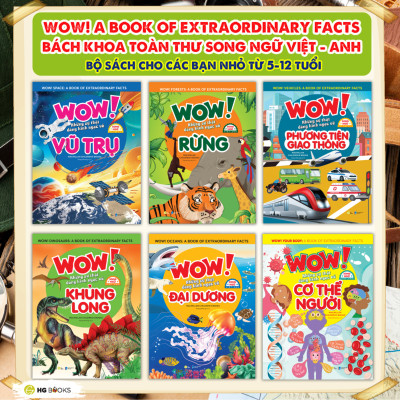 Wow! Space: Những sự thật đáng kinh ngạc về vũ trụ - Sách Bách khoa toàn thư Song ngữ cho trẻ em