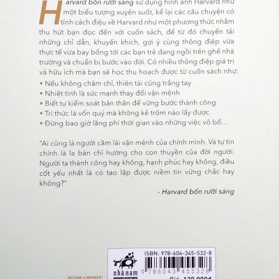 Harvard Bốn Rưỡi Sáng - Bí Kíp Thành Công Của Harvard Dành Cho Bạn Trẻ