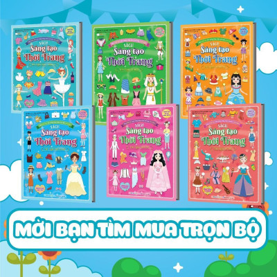 Sách - Sáng Tạo Thời Trang: Thời Trang Nghề Nghiệp - Bóc Dán Hơn 100+ Stickers Quần Áo, Phụ Kiện Cho Bé Gái - Megabook