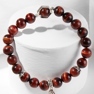 Vòng tay đá mắt hổ phối cánh bạc Ngọc Quý Gemstones