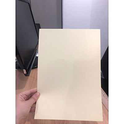 Xấp 10 tờ giấy mỹ thuật khổ A4 ánh trai dầy 165