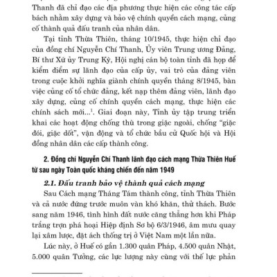 Đồng Chí Nguyễn Chí Thanh với cách mạng Thừa Thiên Huế (1937 - 1949) bản in 2024