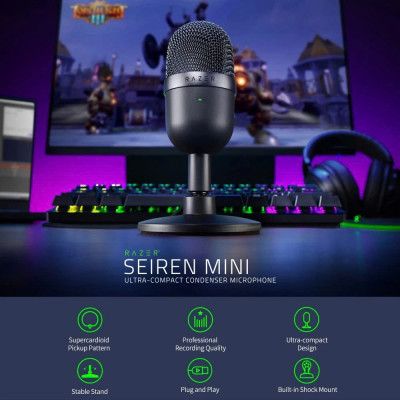 Micro USB Mic Thu Âm Condenser Podcast, Livestream, Radio, ASMR Microphone Phòng Thu Studio PC Microphone Chuyên Nghiệp Thu Âm Rõ Nét Chống Ồn Độ Nhậy Cao LED MÀU HỒNG - Hàng Chính Hãng
