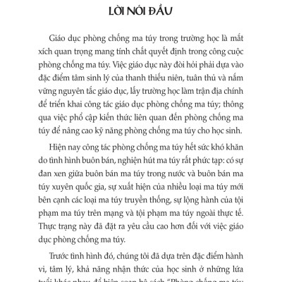 Cẩm Nang Phòng Chống Ma Tuy Học Đường Cho Học Sinh Tiểu Học