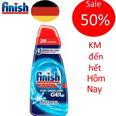Xà Phòng Gel rửa bát Finish All in 1 Max dùng cho máy rửa bát 700ml