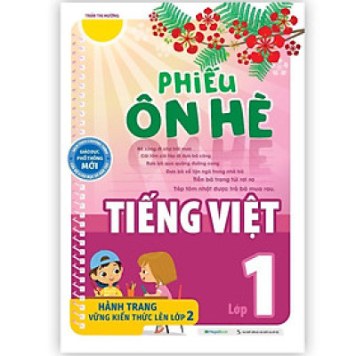 Sách - Phiếu Ôn Hè Tiếng Việt Lớp 1 - Megabook