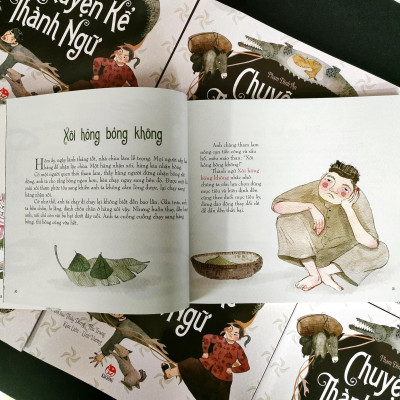 Combo Chuyện kể thành ngữ - Bản tiếng Việt + Bản song ngữ (NXB Kim Đồng)