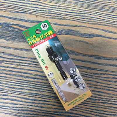 Mũi khoan gỗ tạo lỗ chốt 10mm chuôi lục giác 6.35mm Onishi 