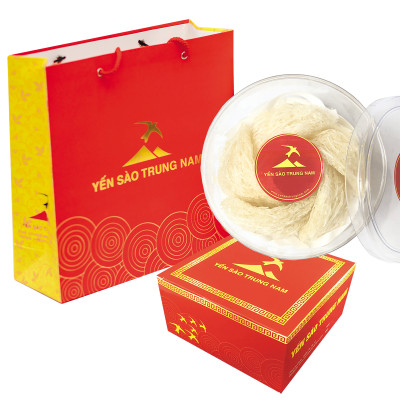 Tổ Yến Sào Tinh Chế (5 Tổ/40g/Hộp) (Tổ Yến làm sạch/Tổ Yến Sạch chế biến từ Tổ Yến Thô /Tổ Yến còn lông) Yến Sào Trung Nam