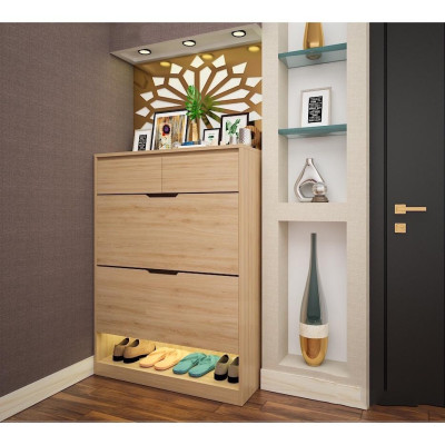 Tủ Giầy Thông Minh, Kệ Để Giầy Dép Gỗ Công Nghiệp MDF Cao Cấp Kích Thước 80x120x30 Cm