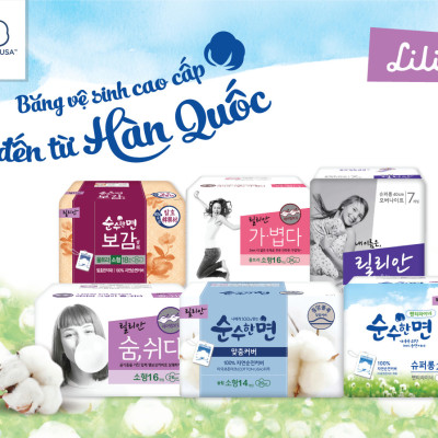 Băng vệ sinh Kleannara SooHan siêu mỏng cánh Hàn Quốc (26cm x16 miếng) + Móc khoá