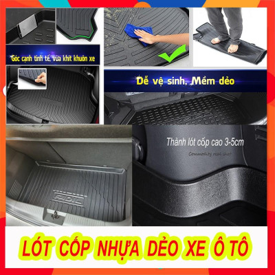 Lót Cốp Nhựa Dành Cho Xe Kia RIO bản SEDAN đời 2014 2015 2016 2017 2018 2019 2020