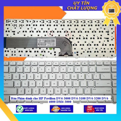 Bàn Phím dùng cho HP Pavilion DV4-3000 DV4-3100 DV4-3200 DV4- 4000 DM4-3000 - TỐT - MÀU TRẮNG - Hàng Nhập Khẩu New Seal