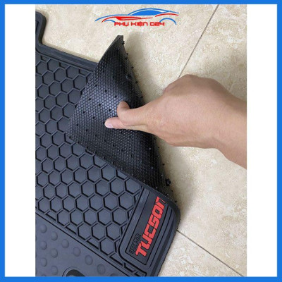 Thảm lót sàn cao su cho xe Tucson 2022-2023 hàng chuẩn theo xe chịu lực tốt