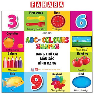 Sách - ABC-Colours-Shapes - Bảng Chữ Cái-Màu Sắc-Hình Dạng