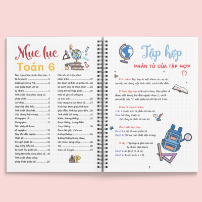 Sách Takenote lớp 6: Toán + Văn Cánh Diều khổ A5 (Phiên Bản Mới Nhất)