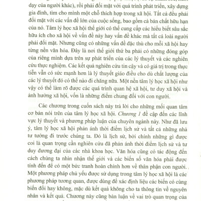 Tâm Lý Học Xã Hội Trong Cuộc Sống Hiện Đại (Tái bản lần 1) - Bìa mềm