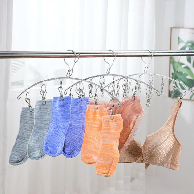 Móc Treo Quần Áo, Móc Phơi Đồ Trẻ Em Inox Kẹp Chống Rơi, Móc Treo Tất, Vớ, Đồ Lót Nhiều Kiểu Dáng