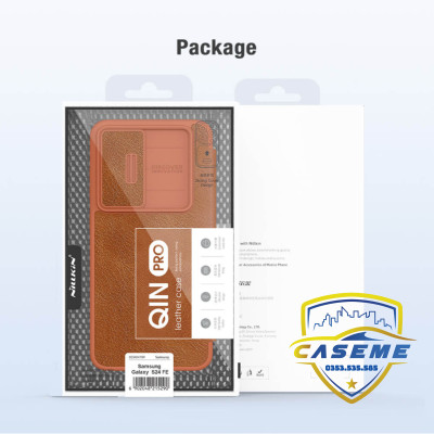Bao Da Nillkin Qin Pro Dành Cho Samsung Galaxy S24 FE Thiết Kế Sang Trọng, Bảo Vệ Toàn Diện - Hàng Chính Hãng