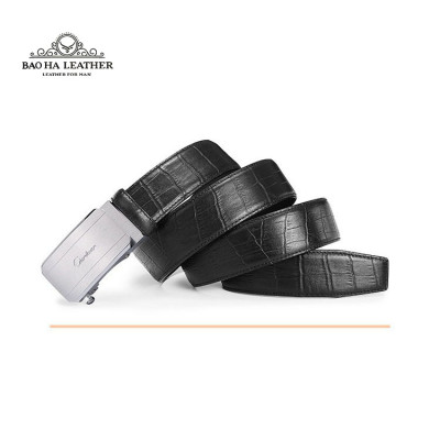 Ciartuar Thắt Lưng Nam Cao Cấp BH157 Dây Lưng Da Bò Vân Cá Sấu Khóa Tự Động Sang Trọng & Đa Năng Hộp Quà Tặng Sang Trọng