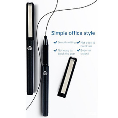 Bút Gel Deli 1.0mm EG61-BK Màu Đen