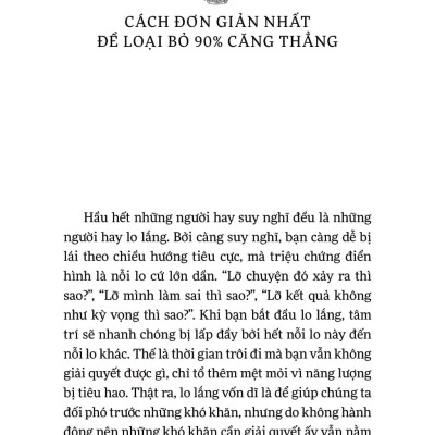 Sách - Tâm Lý Học Dành Cho Người Hay Lo Nghĩ
