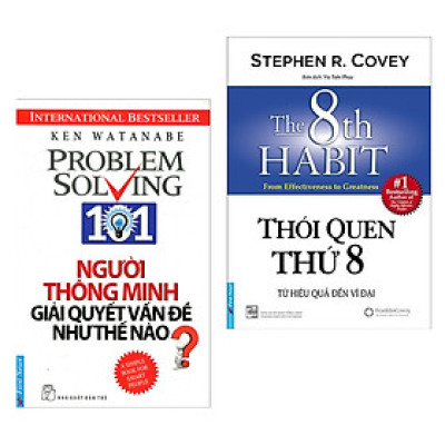 Combo Sách Tư Duy Hấp Dẫn: Người Thông Minh Giải Quyết Vấn Đề Như Thế Nào? + Thói Quen Thứ 8 - Từ Hiệu Qủa Đến Vĩ Đại (Giải Mã Bộ Não Và Thói Quen Của Con Người / Sách Bán Chạy / Tặng Kèm Bookmark Green Life)