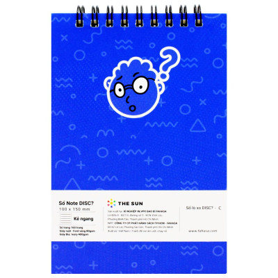 Sổ Lò Xo Note DISC? - Kẻ Ngang - 160 Trang 80gsm - The Sun - C