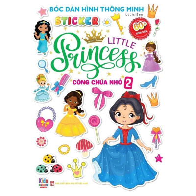 Sách - Tô màu Princess + Bé Bóc Dán Little Princess - Combo 8 Cuốn - Việt Thư