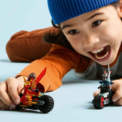 LEGO NINJAGO 71838 Đồ Chơi Lắp Ráp Bộ Đôi Xe Đua Tốc Độ Của Kai (79 chi tiết)