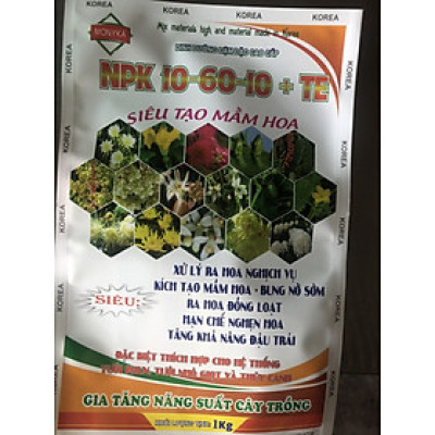 1KG PHÂN BÓN SIÊU TẠO MẦM HOA NPK 10-60-10