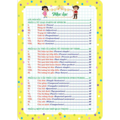 Notebook sổ tay ngữ pháp tiếng anh tiểu học và trung học cơ sở - HA