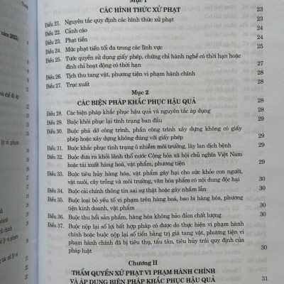 Sách Luật Xử Lý Vi Phạm Hành Chính sđ, bs năm 2025 và Các Văn Bản Hướng Dẫn Thi Hành - V2653TA