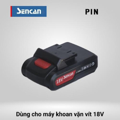 MÁY KHOAN + BẮT VÍT DÙNG PIN 18V/1,5AH D511806 SENCAN - HÀNG CHÍNH HÃNG