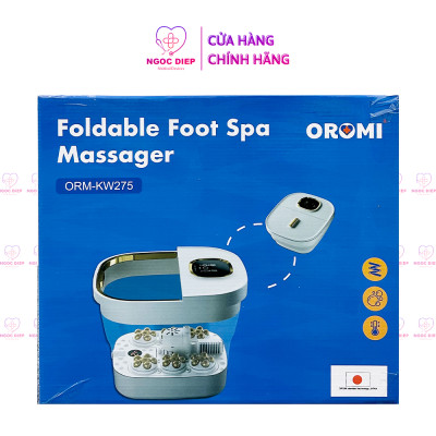Máy massage chân tự động cao cấp gấp gọn OROMI ORM-KW275C - Bồn ngâm chân mát-xa điều khiểu từ xa