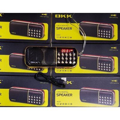 Loa usb,thẻ nhớ,FM BKK K51 - Đèn Pin Cực Sáng ( Hàng Chính Hãng )