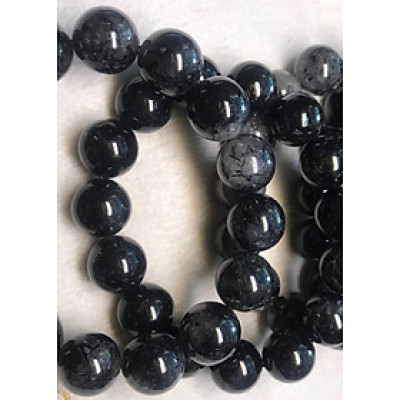 VÒNG THẠCH ANH TÓC ĐEN 15MM  RẤT LÀ ĐẸP  NAM MỆNH THUỶ MỘC ĐÁ THIÊN NHIÊN