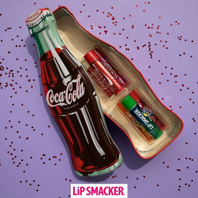 Lip Smacker - Set 6 Cây Son Coca Coca Vỉ Nhôm Vị Truyền Thống - LipSmaker Coca Cola Vintage Bottle Tint