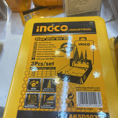 BỘ 3 MŨI KHOAN CHÓP NÓN 4-32MM INGCO AKSDS0302 - HÀNG CHÍNH HÃNG