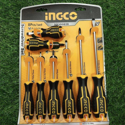 BỘ 8 TUỐC NƠ VÍT DẸP VÀ BAKE ĐA NĂNG INGCO HKSD0828 - HÀNG CHÍNH HÃNG