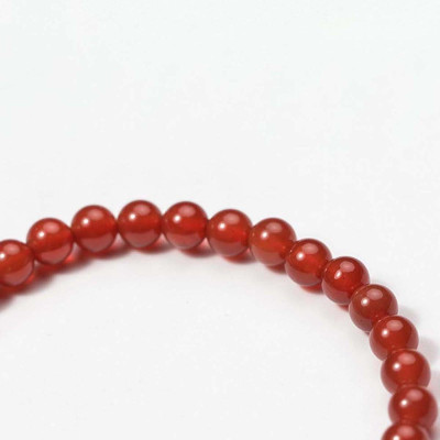 Vòng tay đá mã não đỏ charm cún con mệnh hỏa, thổ - Ngọc Quý Gemstones