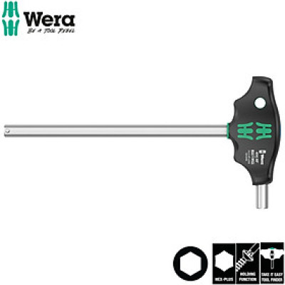 Tua vít lục giác tay cầm T 454 Hex-Plus HF 10 x 200 mm với bi giữ Wera 05023355001