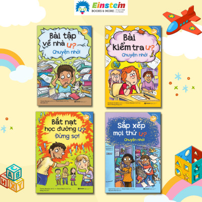 Bộ Sách Kỹ Năng Học Đường: Bài Kiểm Tra Ư ? Chuyện Nhỏ + Bài Tập Về Nhà Ư ? Chuyện Nhỏ + Bệnh Trì Hoãn Ư? Đừng Sợ + Căng Thẳng Ư? Đừng Sợ + Sắp Xếp Mọi Thứ Ư? Chuyện Nhỏ + Bắt Nạt Học Đường Ư? Đừng Sợ + Mắc Lỗi Ư? Đừng Sợ + Cư Xử Đúng Mực Ư? Chuyện Nhỏ