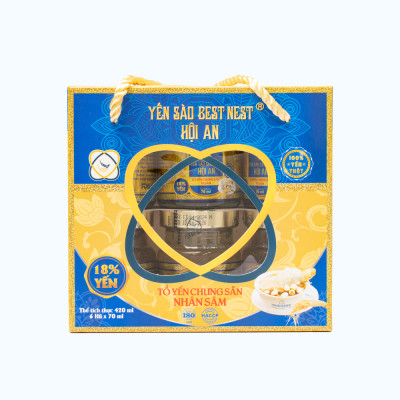 Yến Chưng Bestnest Hội An Nhân Sâm (Lốc 6 Hũ x 70ml)
