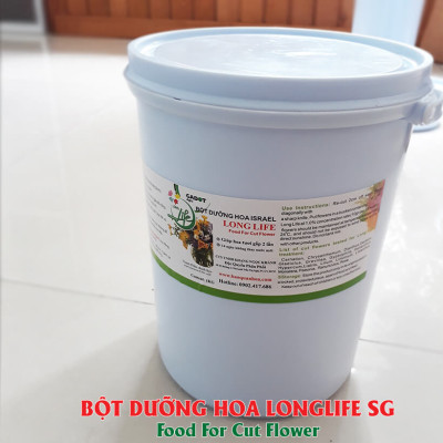 BỘT DƯỠNG HOA LONGLIFE SG CỦA ISRAEL (COMBO 5 KG) BÍ QUYẾT GIỮ HOA TƯƠI LÂU GẤP 2 LẦN DÀNH SHOP HOA BẢO QUẢN HOA CẮM BÌNH, HOA CẮM XỐP TƯƠI LÂU VÀ KHÔNG THAY HOA ĐỊNH KỲ THÁNG